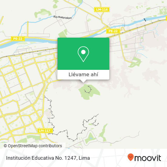 Mapa de Institución Educativa No. 1247