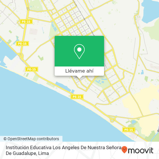 Mapa de Institución Educativa Los Angeles De Nuestra Señora De Guadalupe