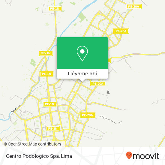 Mapa de Centro Podologico Spa