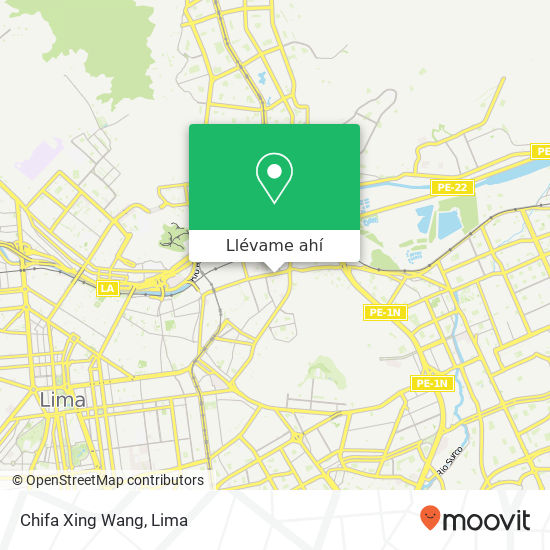 Mapa de Chifa Xing Wang