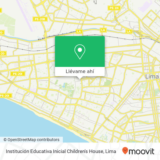 Mapa de Institución Educativa Inicial Children's House