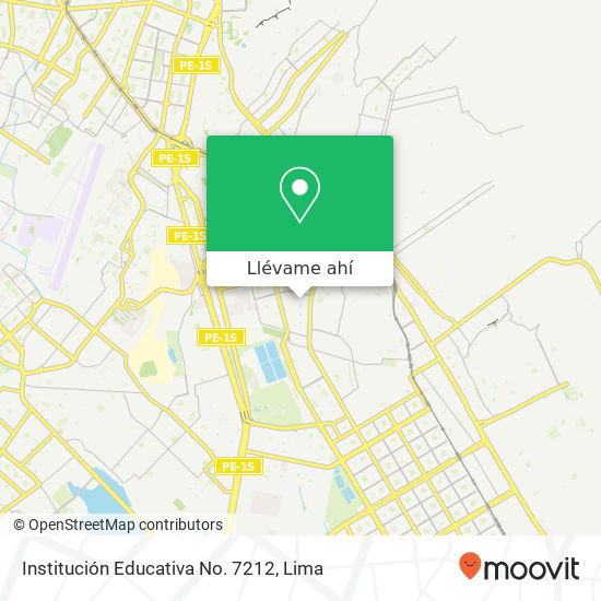 Mapa de Institución Educativa No. 7212