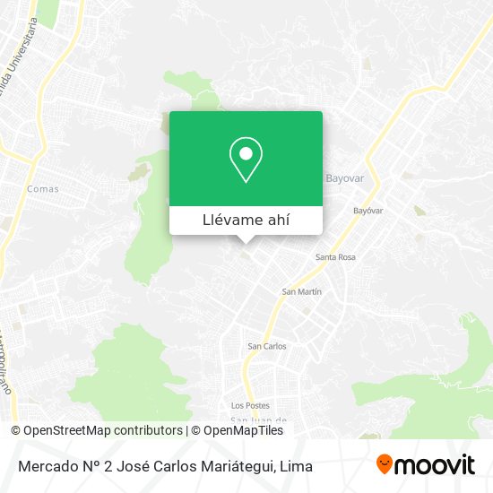 Mapa de Mercado Nº 2 José Carlos Mariátegui