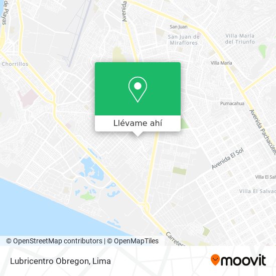 Mapa de Lubricentro Obregon