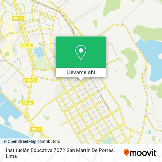 Mapa de Institución Educativa 7072 San Martin De Porres