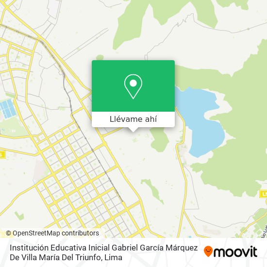 Mapa de Institución Educativa Inicial Gabriel García Márquez De Villa María Del Triunfo
