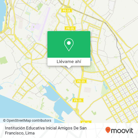 Mapa de Institución Educativa Inicial Amigos De San Francisco