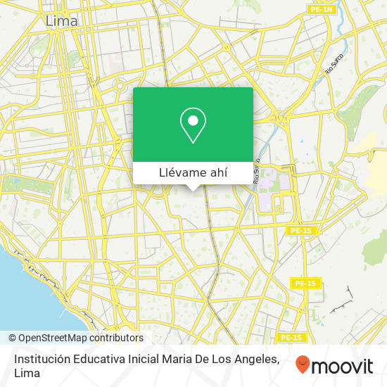 Mapa de Institución Educativa Inicial Maria De Los Angeles
