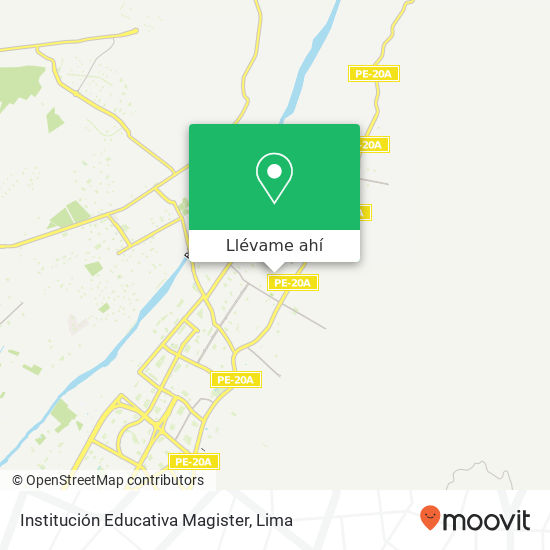 Mapa de Institución Educativa Magister