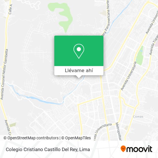 Mapa de Colegio Cristiano Castillo Del Rey