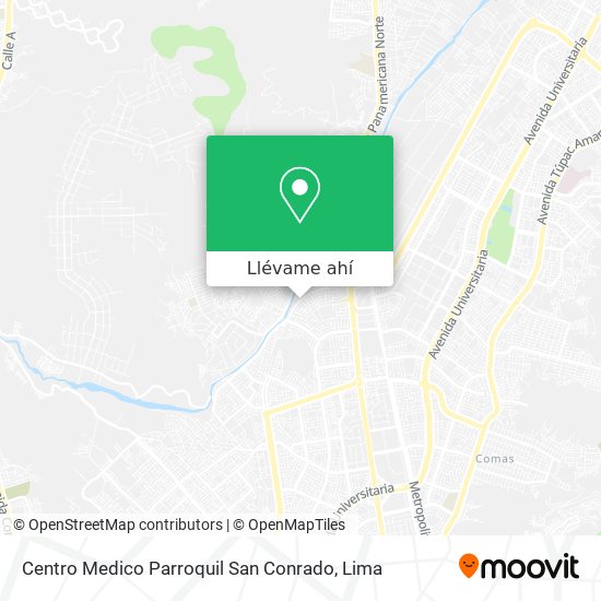 Mapa de Centro Medico Parroquil San Conrado