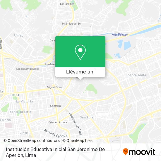 Mapa de Institución Educativa Inicial San Jeronimo De Aperion