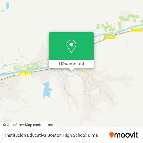 Mapa de Institución Educativa Boston High School