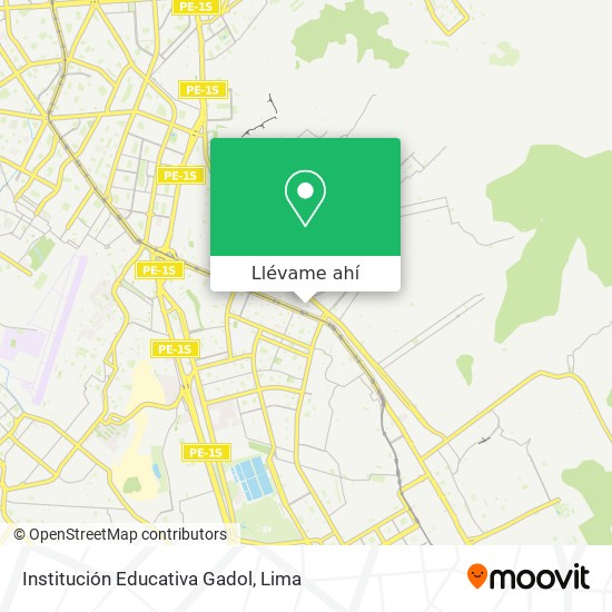 Mapa de Institución Educativa Gadol