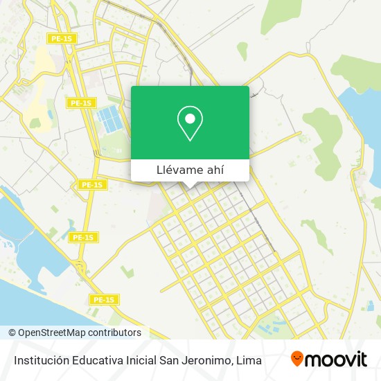Mapa de Institución Educativa Inicial San Jeronimo