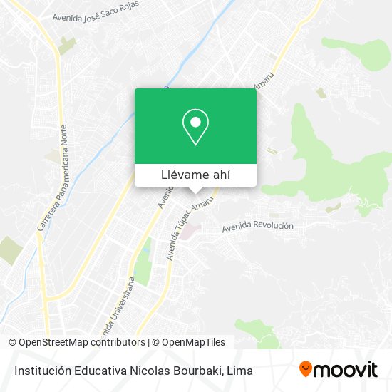 Mapa de Institución Educativa Nicolas Bourbaki