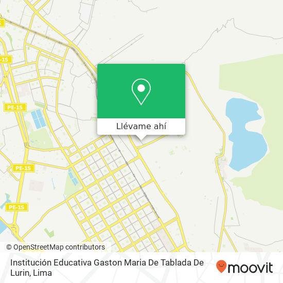 Mapa de Institución Educativa Gaston Maria De Tablada De Lurin