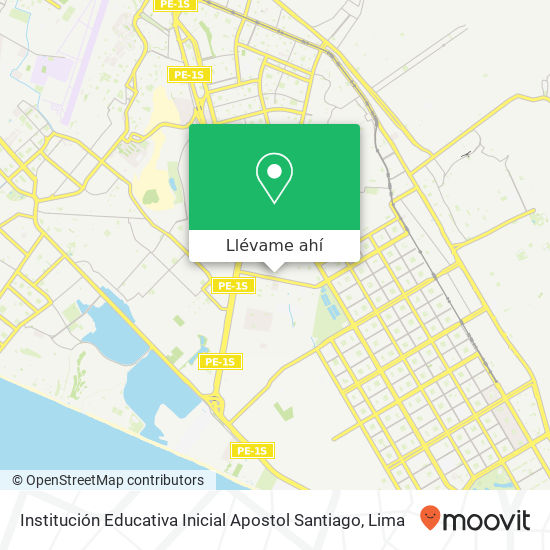 Mapa de Institución Educativa Inicial Apostol Santiago