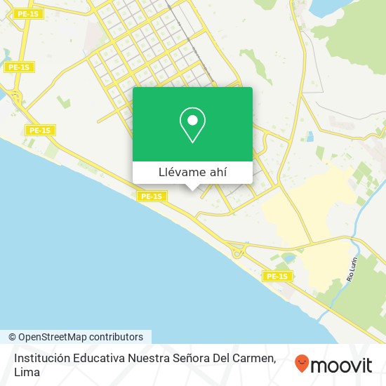 Mapa de Institución Educativa Nuestra Señora Del Carmen