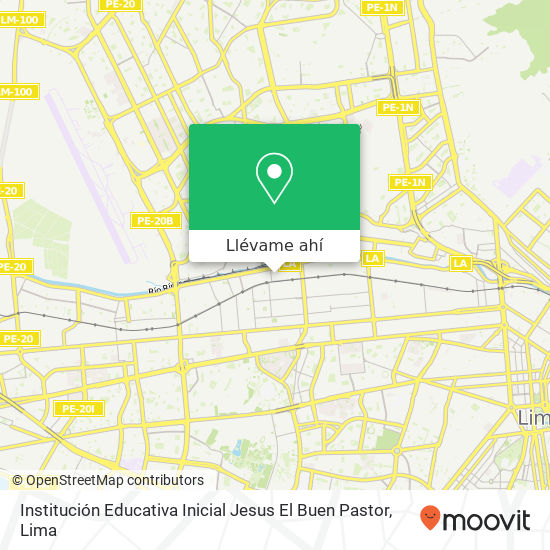 Mapa de Institución Educativa Inicial Jesus El Buen Pastor