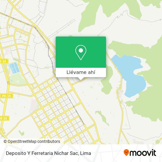 Mapa de Deposito Y Ferretaria Nichar Sac