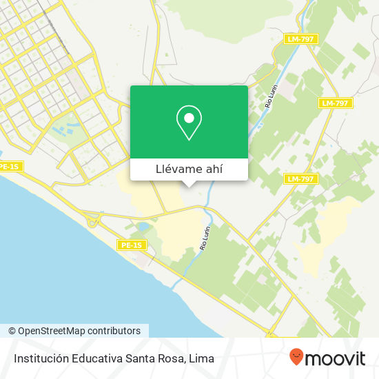 Mapa de Institución Educativa Santa Rosa