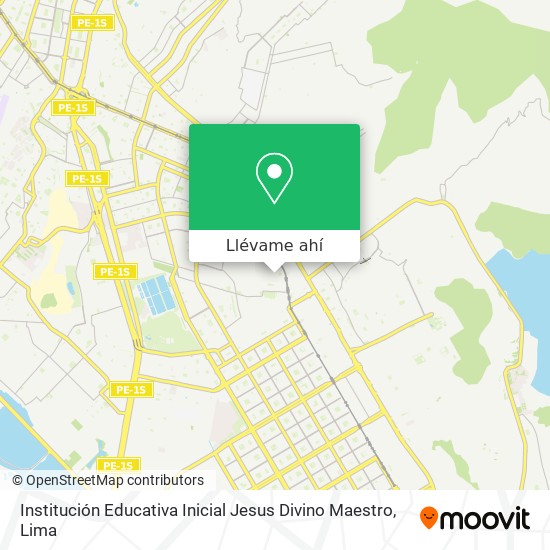 Mapa de Institución Educativa Inicial Jesus Divino Maestro
