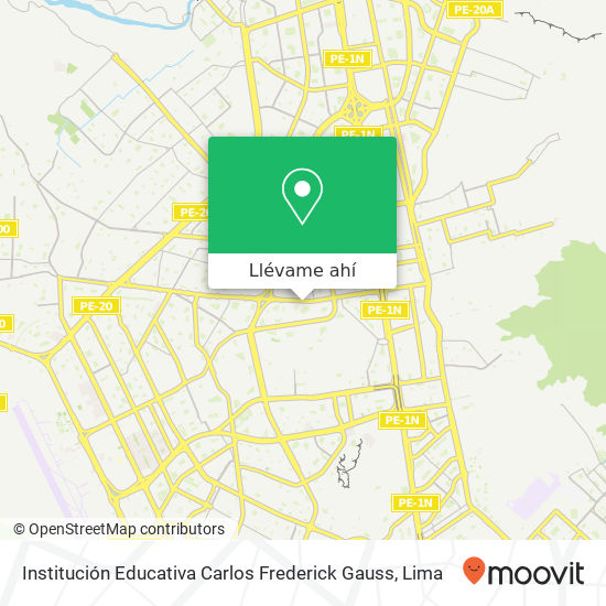 Mapa de Institución Educativa Carlos Frederick Gauss