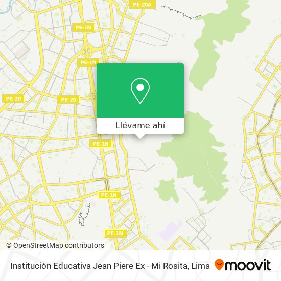 Mapa de Institución Educativa Jean Piere Ex - Mi Rosita