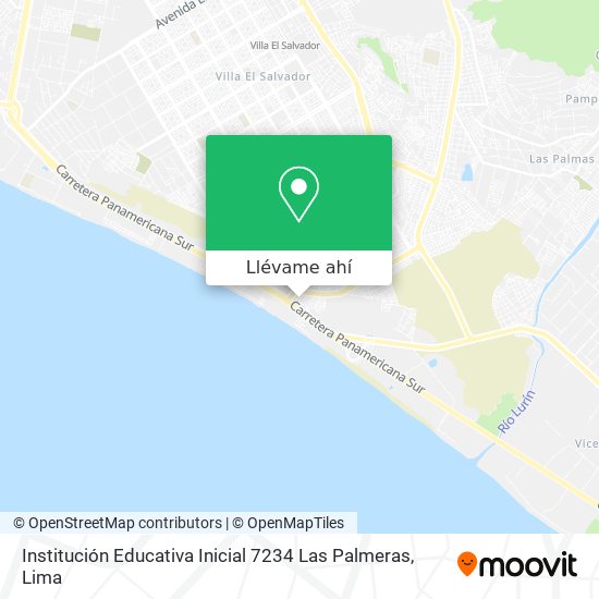 Mapa de Institución Educativa Inicial 7234 Las Palmeras