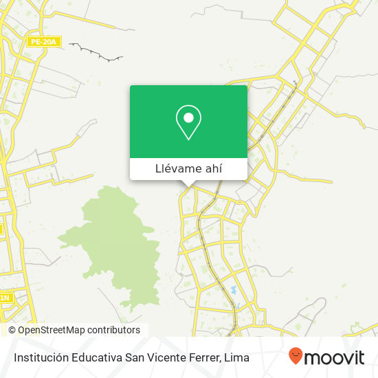 Mapa de Institución Educativa San Vicente Ferrer