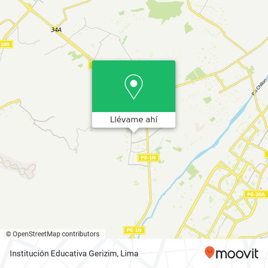 Mapa de Institución Educativa Gerizim