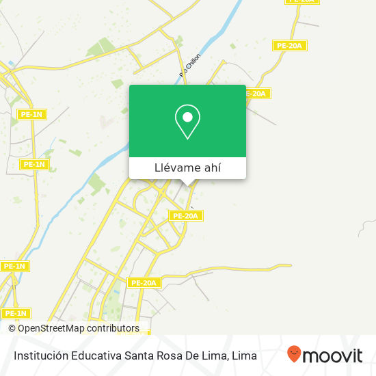 Mapa de Institución Educativa Santa Rosa De Lima