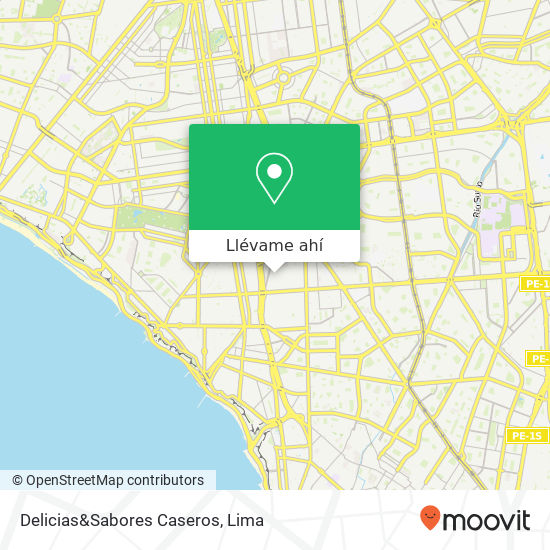 Mapa de Delicias&Sabores Caseros