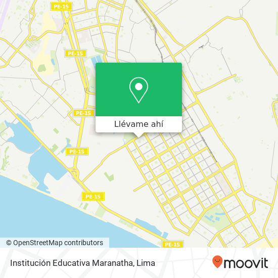 Mapa de Institución Educativa Maranatha