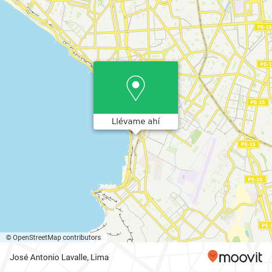 Mapa de José Antonio Lavalle