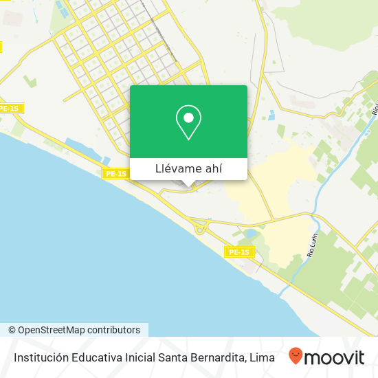 Mapa de Institución Educativa Inicial Santa Bernardita