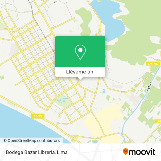Mapa de Bodega Bazar Libreria