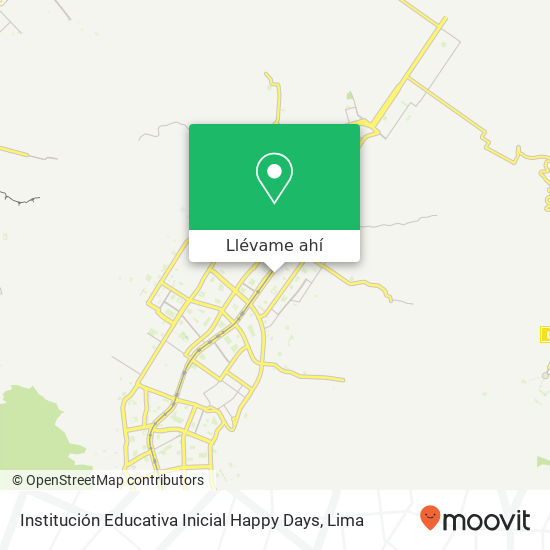 Mapa de Institución Educativa Inicial Happy Days