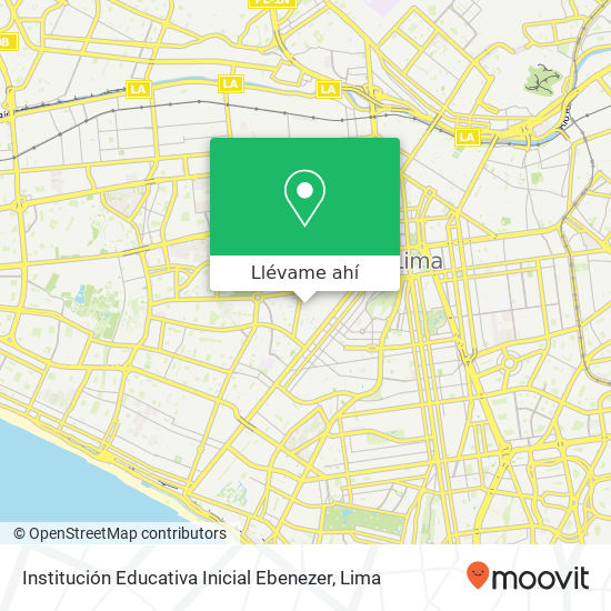 Mapa de Institución Educativa Inicial Ebenezer