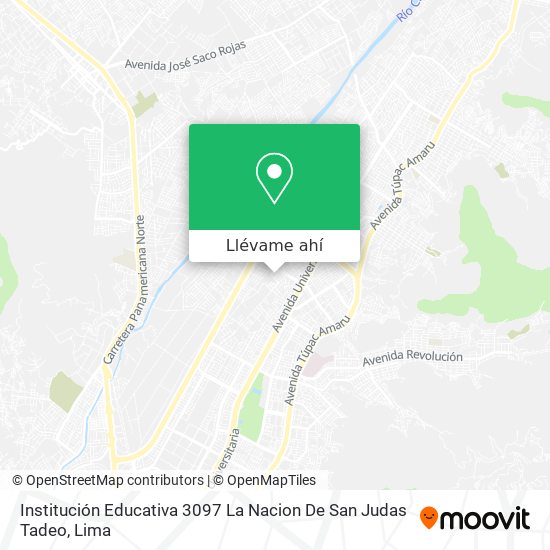 Mapa de Institución Educativa 3097 La Nacion De San Judas Tadeo