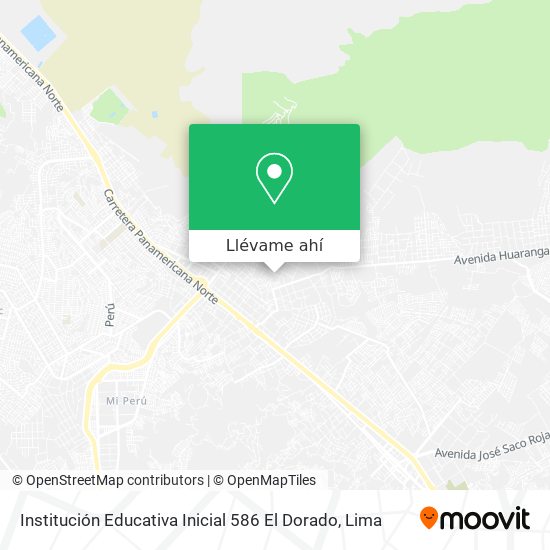 Mapa de Institución Educativa Inicial 586 El Dorado