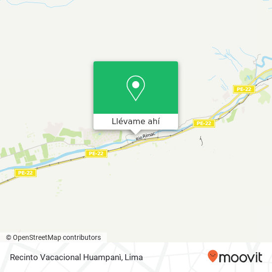 Mapa de Recinto Vacacional Huampanì