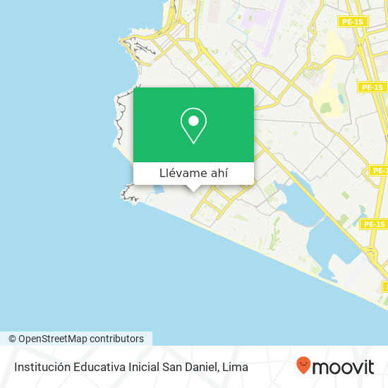 Mapa de Institución Educativa Inicial San Daniel