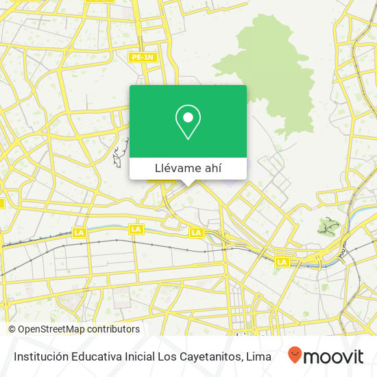 Mapa de Institución Educativa Inicial Los Cayetanitos