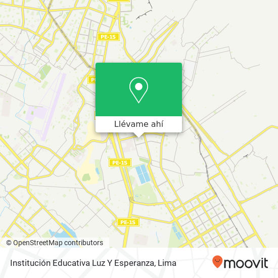 Mapa de Institución Educativa Luz Y Esperanza