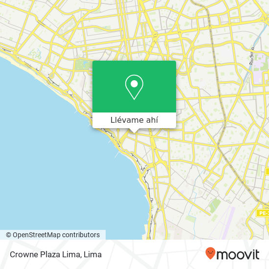 Mapa de Crowne Plaza Lima