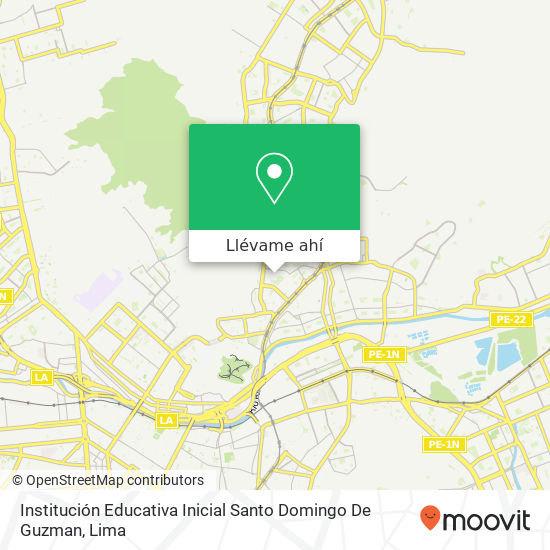 Mapa de Institución Educativa Inicial Santo Domingo De Guzman