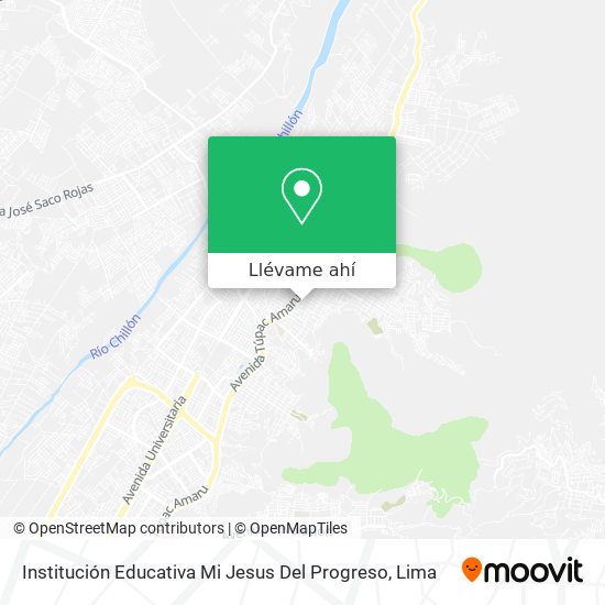 Mapa de Institución Educativa Mi Jesus Del Progreso