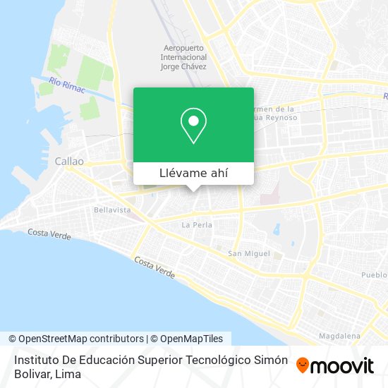 Mapa de Instituto De Educación Superior Tecnológico Simón Bolivar